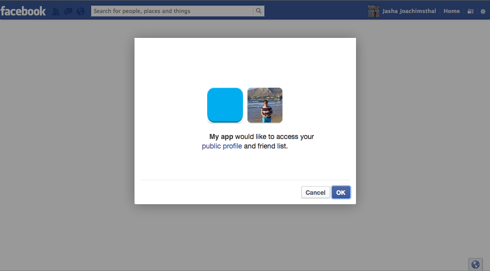 Facebook’s consent screen